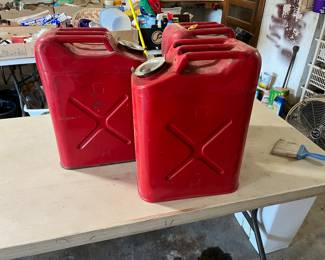Old military gas cans