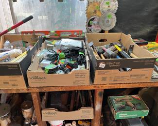 More boxes of tools