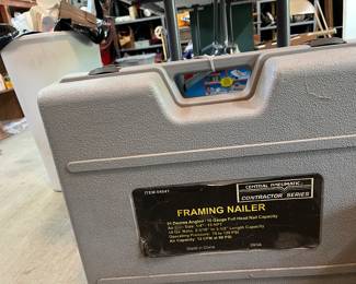 Framing nailer includes some nails