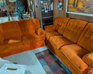 MCM Comfortable Couch & Loveseat 