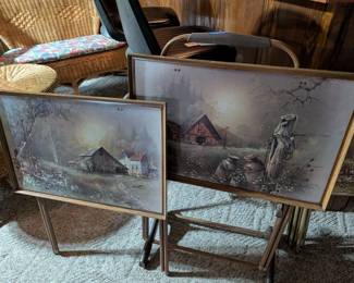 Vintage TV Trays 