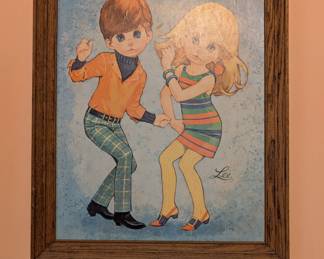 Vintage 1960's Big Eyed Go-Go Kids 