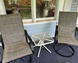 Outdoor patio chairs