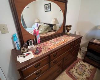 Dresser with mirror