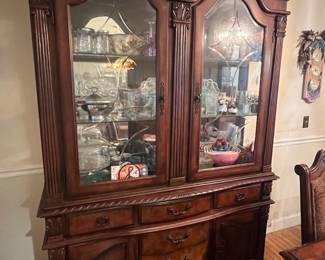 Stunning China cabinet with plenty of storage.