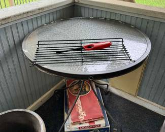 Patio table and decor