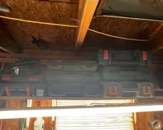 Lots of tool cases.