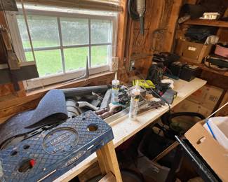 Lots of miscellaneous items and tools for the shop.