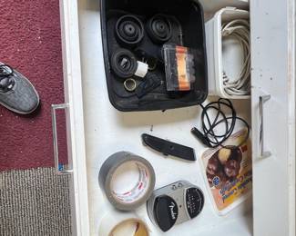 Lots of musical cords and tools