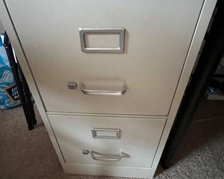 2 file cabinets. I in black