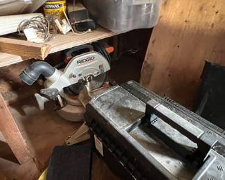Tool boxes, tools and so much more shop related items.