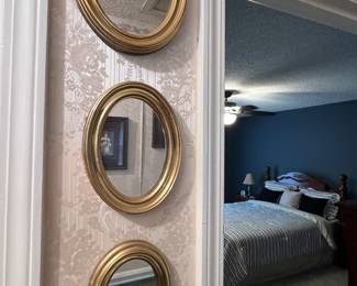 Home interior set of 3 mirrors