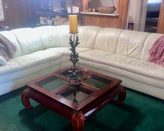 White Leather Couch