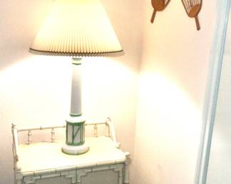 Vintage Bamboo style side table 