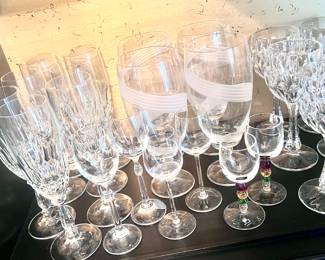 Beautiful crystal glasses