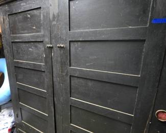 Large Black Vintage Cabinet