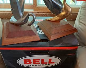 Trumpeter/Peterbilt/Packard Hood Ornaments, Bell Racing Helmet