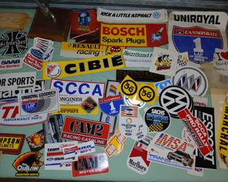 Vintage Racing Stickers