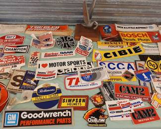 Racing Stickers & one hood ornament, lol we moved it!