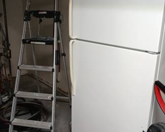 Refrigerator & Step Ladder