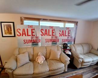 Leather Couch & Love Seat