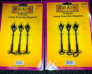 railking o scale lamp posts 