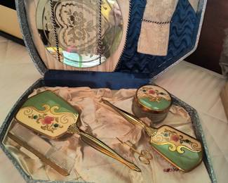 Antique dresser set