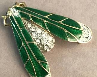 Vintage Carolee enameled insect pin