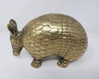 Vintage brass armadillo figurine