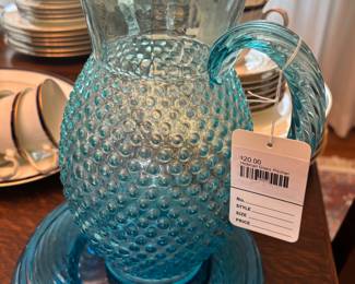 Hobnail Glass Pitcher