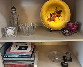 Decorative Plate, Decorative Bowl, Crystal Clock