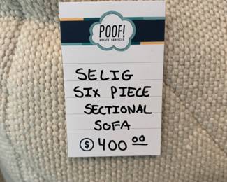 Selig Six Piece Sectional Sofa