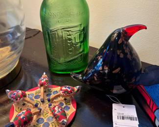 Hand Blown Glass Bird
