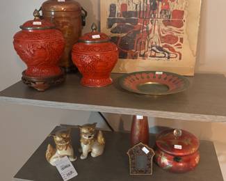 Vtg Foo Dog Pair