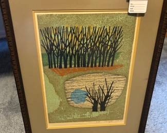 Fumio Fujita Japanese Woodblock Print