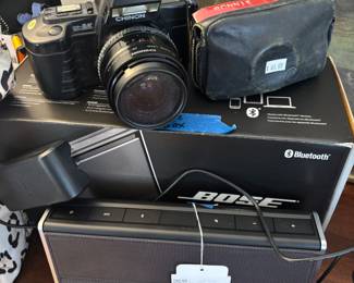 Bose Bluetooth Speaker, Chinon Camera 