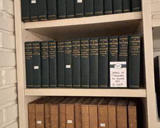 Works of Rudyard Kipling 24 Volume Set, Works of T Hackeray 26 Volume Set