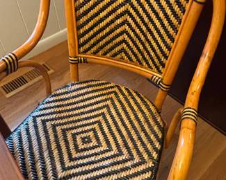 Set of 4 Rattan Chairs