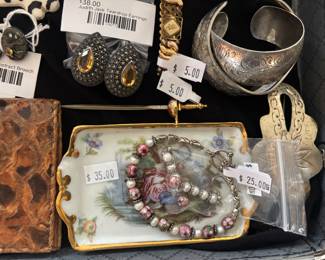 Cuff Bracelets, Judith Jack Teardrop Earrings 