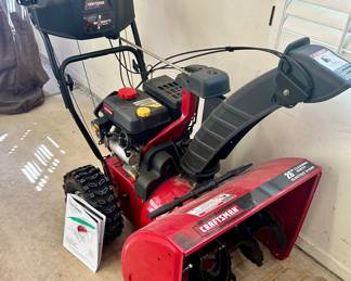 Electric start Craftsman 26” snow thrower - model# 24788970   $450