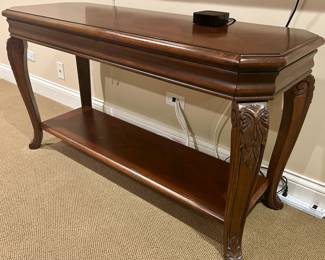 Solid wood sofa table 49”w x 18d x 28h $95