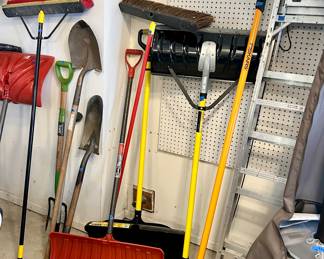Yard Tools $5-15ea; Fiskers branch trimmer $20; 6’ Folding Metal Ladder $30