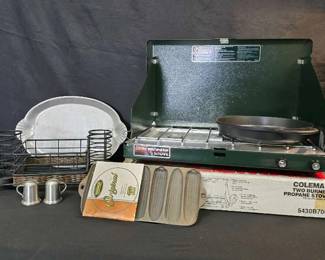 CT416Coleman two burner propane, stove, and more