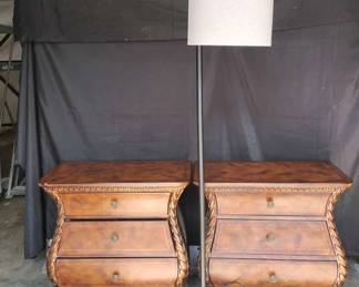 CT338Wooden Night Stand Decor