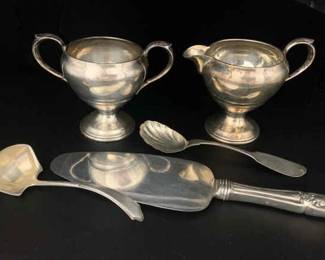 CT408VSterling Cream Sugar And Accessories