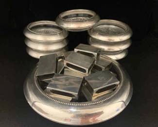 CT407VSterling Coasters Napkin Holders