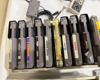 NES game lot, vintage Nintendo games, collectible NES cartridges, retro video game bundle, classic Nintendo titles.
