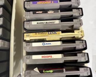 NES game lot, vintage Nintendo games, Mega Man 2 NES, Zelda II NES, collectible retro video games