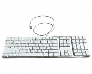 USB Wired Apple Keyboard A1048 w/ Two USB Ports
