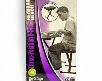 On-Stage Three-Position X-Style Keyboard Bench